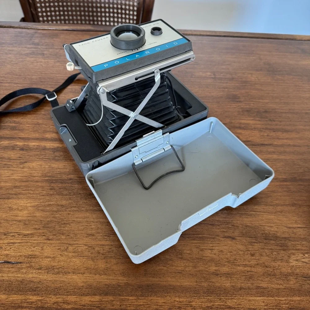 Polaroid Automatic 210 Land Camera Vintage Folding Bellows Instant Film Camera